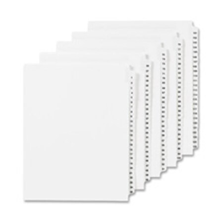 Workstationpro Numeric Divider, 3, Side Tab, 11 in. x 8.5 in., 25-PK, White, 25PK TH528885